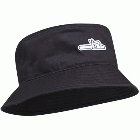 Stihl Cap - Fisherman's Hat Black with white icon