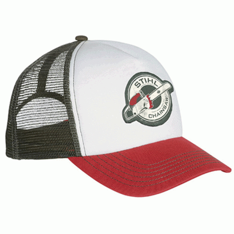 Stihl Cap - CONTRA Trucker - Red / Cream / Khaki