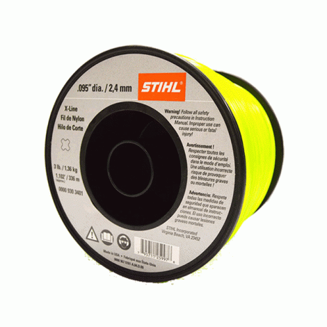 STIHL X-Line 2.4mm x 281m Professional Trimmer Line